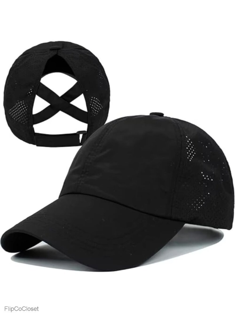 Ponytail Baseball Cap for Women Adjustable Mesh Quick Dry Sun Hat